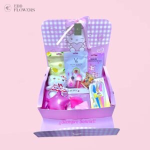 Box Sorpresa Hello Kitty con maquillaje skincare y peluche